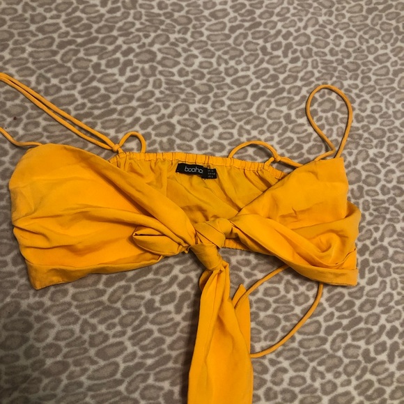 Orange wrap crop top - Picture 2 of 2